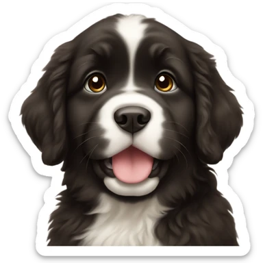 Newfoundland puppy sticker