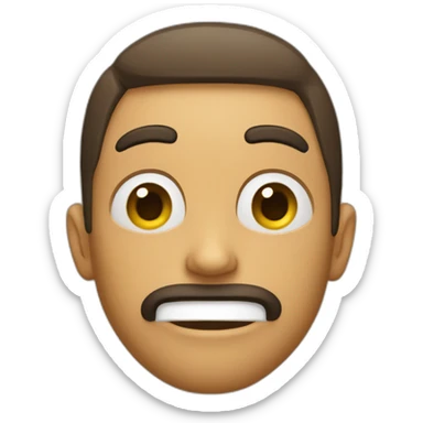 que mira bobo face sticker