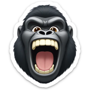 Gorilla laugh  sticker