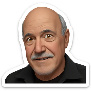 portrait of an old man sticker