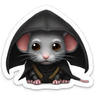 A sith lord rat sticker