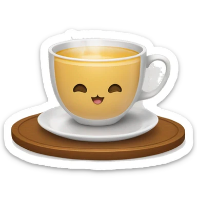 Un chaton et une tasse de thé sticker