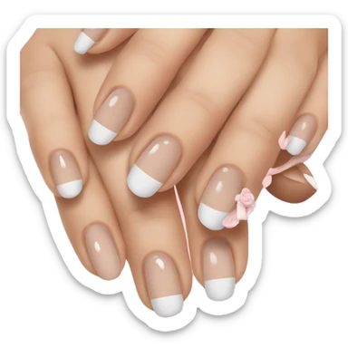 french tip nails sticker