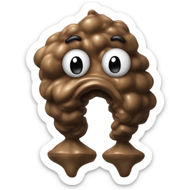 a very big poop sticker