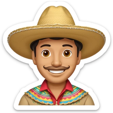 Tejana sombrero de hombre sticker