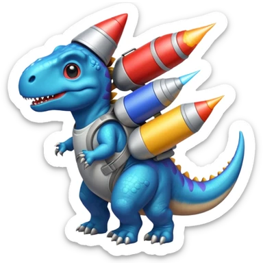 Dinosaurs with Rockets sticker