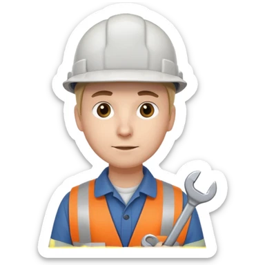 railway engineer thinking sticker