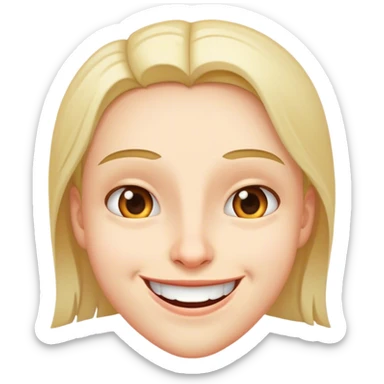 Devious smile sticker