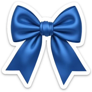 Laço azul escuro  sticker