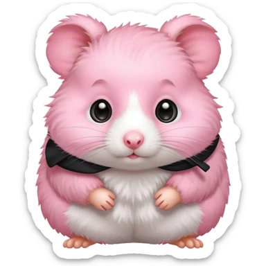 Pink colored hamster 🐹  sticker