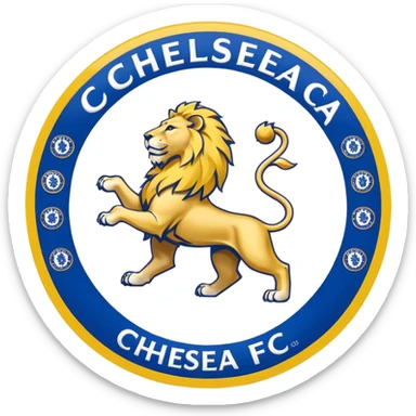 simplified Chelsea FC logo sticker