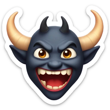 Tricky little devil sticker
