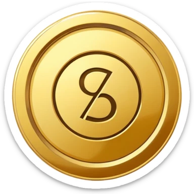 discount badge coin inside "%" sticker