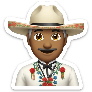 chilean traditional wear sticker