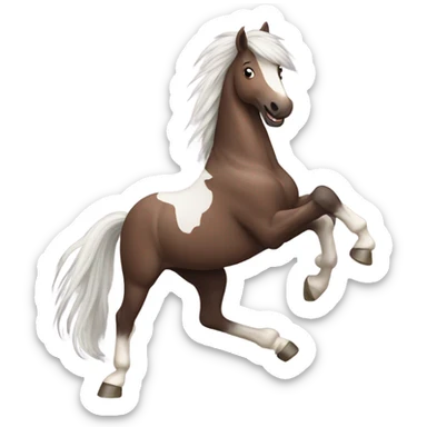 Dancing horse sticker