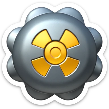 uranium metal sticker