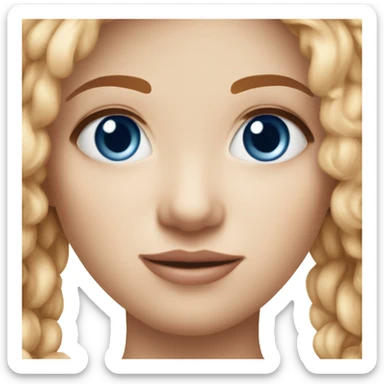 caucasian girl red hair dark blue eyes nose ring sticker