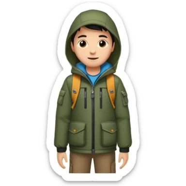 camping forest sticker