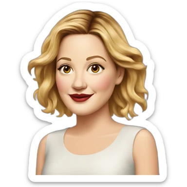 drew barrymore sticker