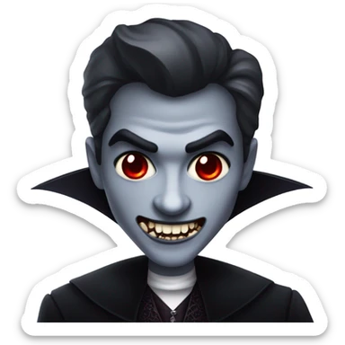 A glittery vampire  sticker