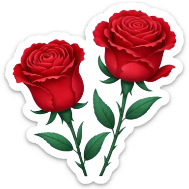 carnation and rose sticker