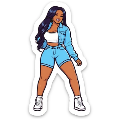 Megan thee stallion suga sticker
