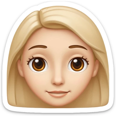 face making a interesting look sticker