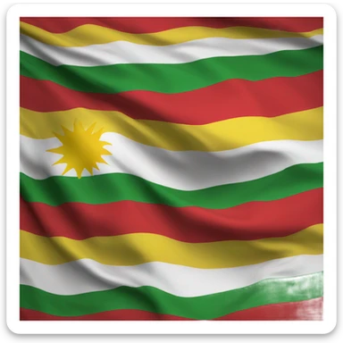 Kurdistan flag sticker