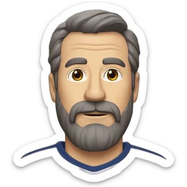 Coach beard ted lasso sticker