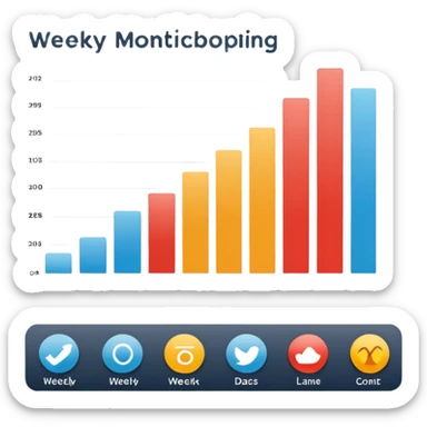 weekly monitoring sticker