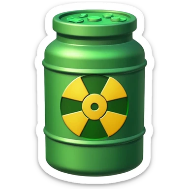 nuclear waste sticker