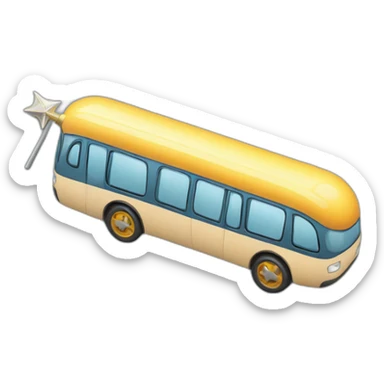 magic wand and public transport sticker