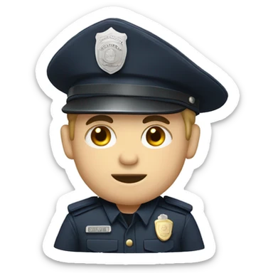 Policier mort sticker