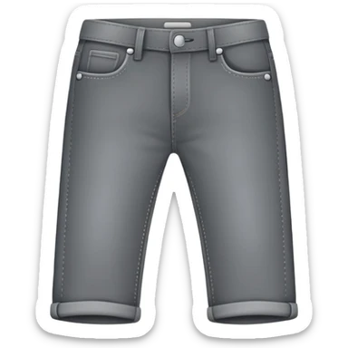 a gray jean without any details just the outline and grey fillled in sticker