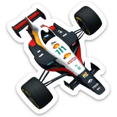 f1 car flying like ro sticker