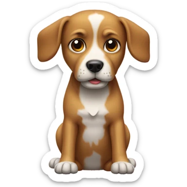 dog with only 3 legs sticker