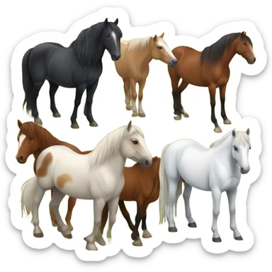 Horses sticker