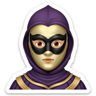 masked guy venice sticker