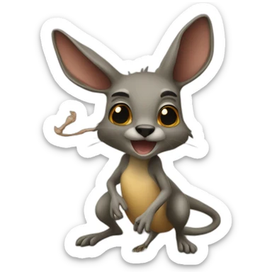 Poison sur un kangourou sticker