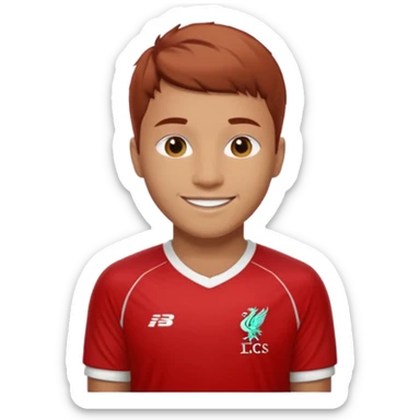 A Liverpool soccer player sticker