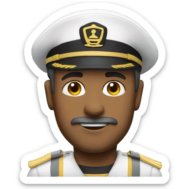 boat with captain  sticker