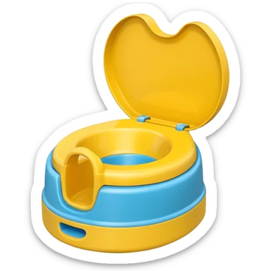 Yellow Children’s potty without a lid  sticker