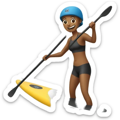 paddle boarding sticker