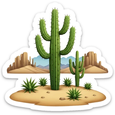 lone saguaro_cactus sticker