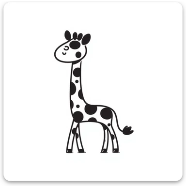 Giraffe sticker