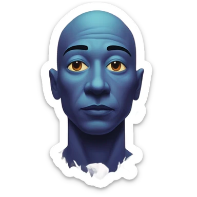 kanye west my beautiful dark twisted fantasy album cover sticker