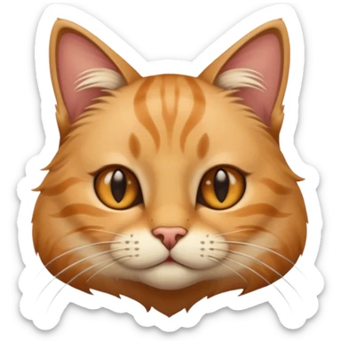 realistic cat from a side angle sticker