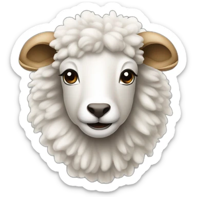 mouton décoiffé sticker