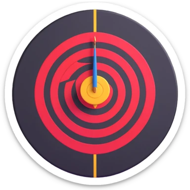 dart target bullseye sticker