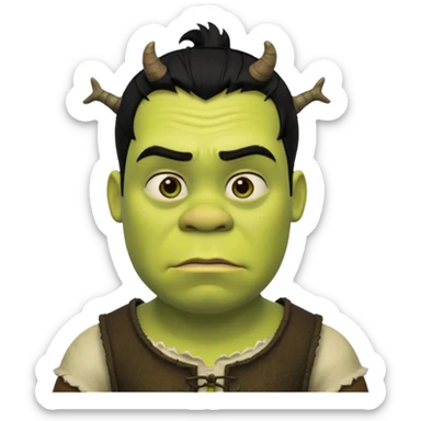 Emo shrek sticker